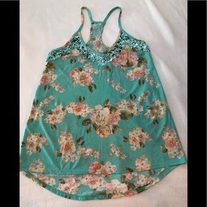 Beautiful Floral Sequins Top